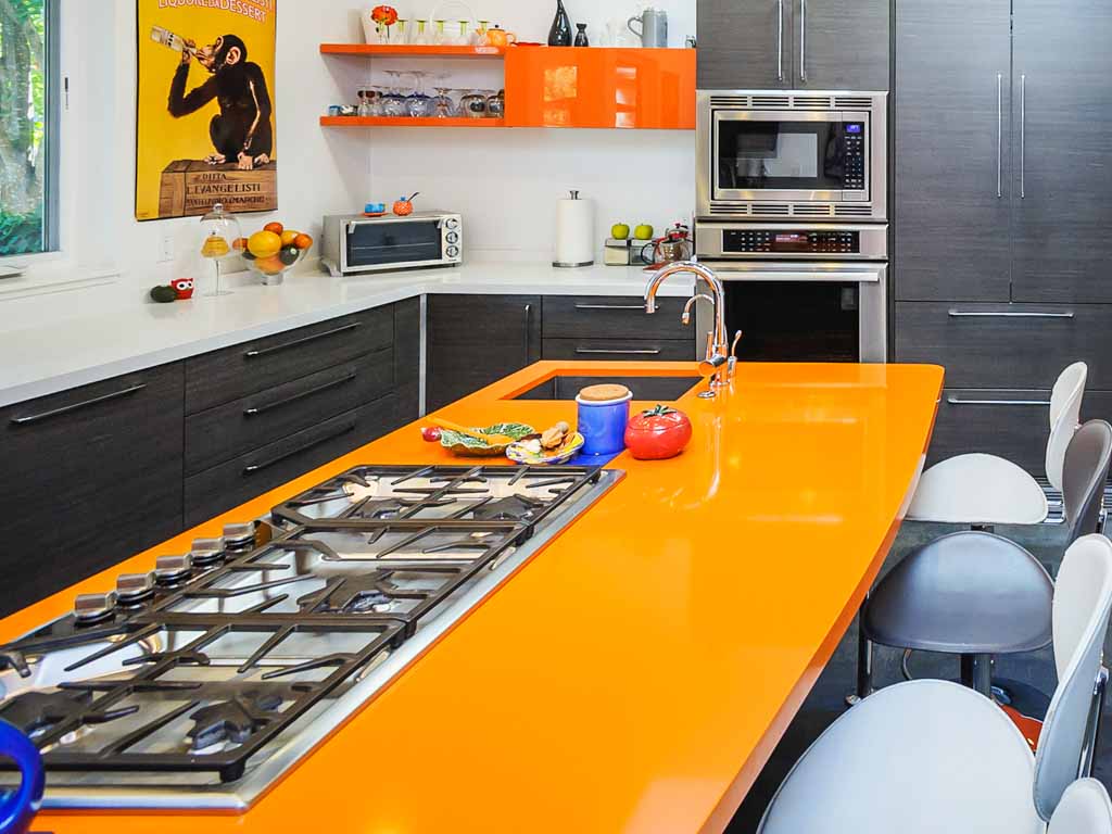 custom curved countertop