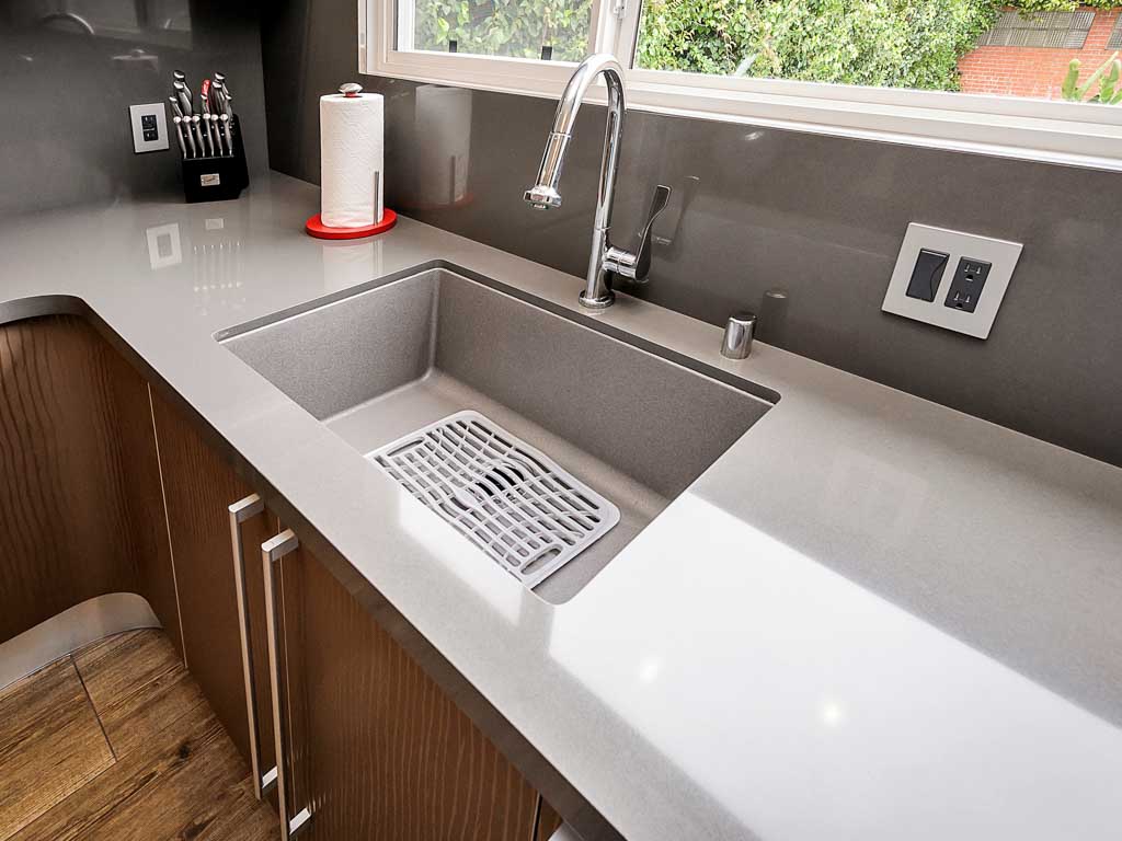 gray quartz countertop custom
