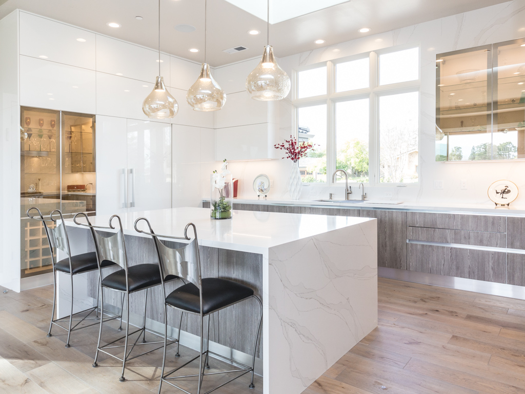 Monte Sereno kitchen countertop backsplash